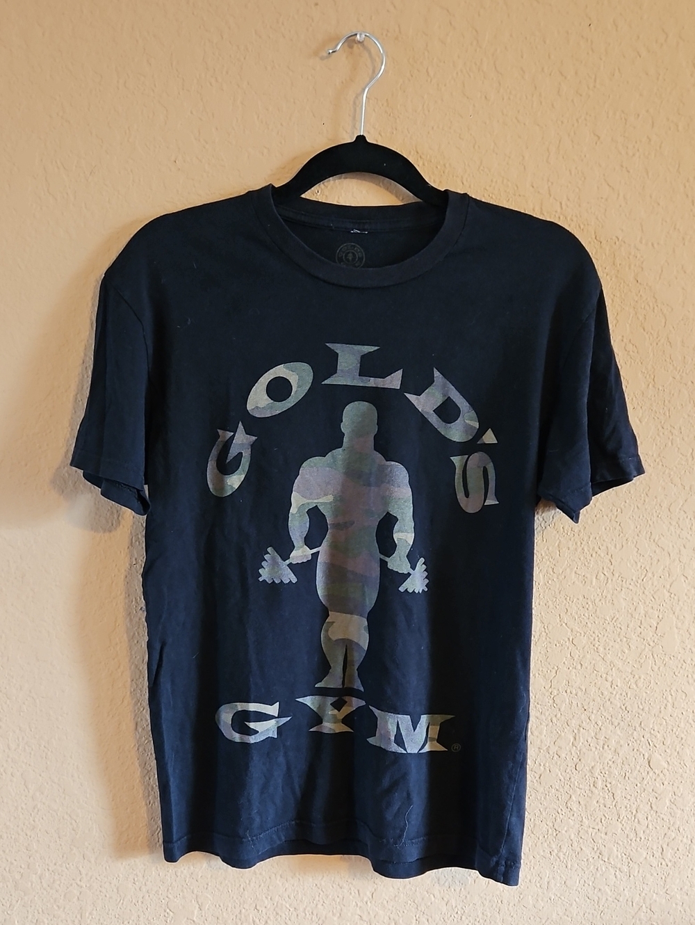 Golds Gym Men's Black Logo T-Shirt